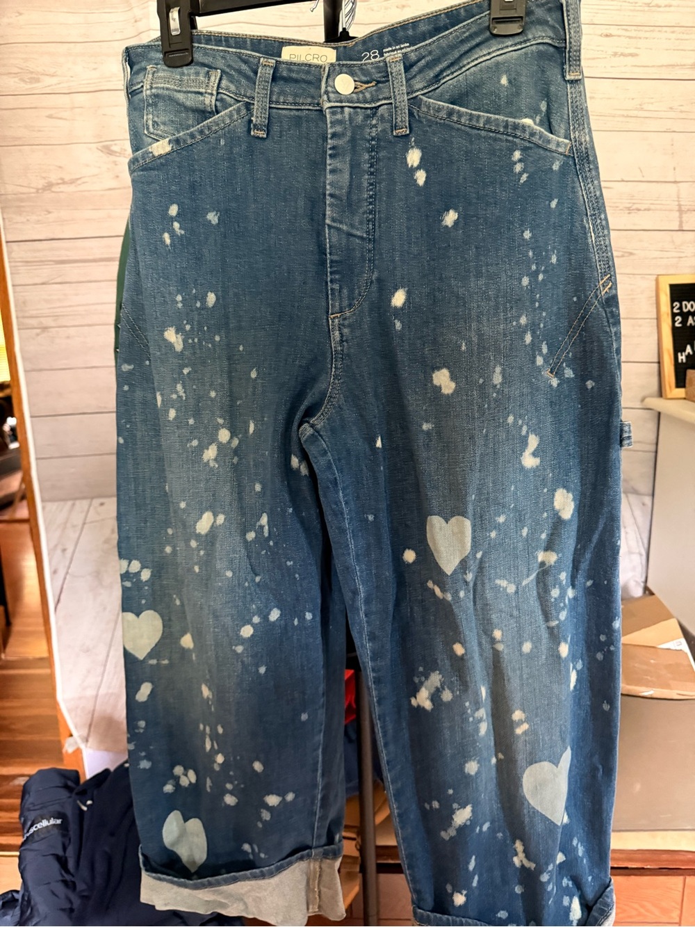 Pilcro Anthropologie Kayden Barrel Carpenter Jeans - Picture 5 of 7